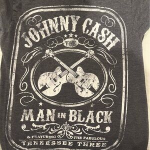 Johnny Cash Graphic Black T-Shirt size Small